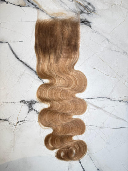 Highlighted B7/60A  Body Wave 5x5 Closure