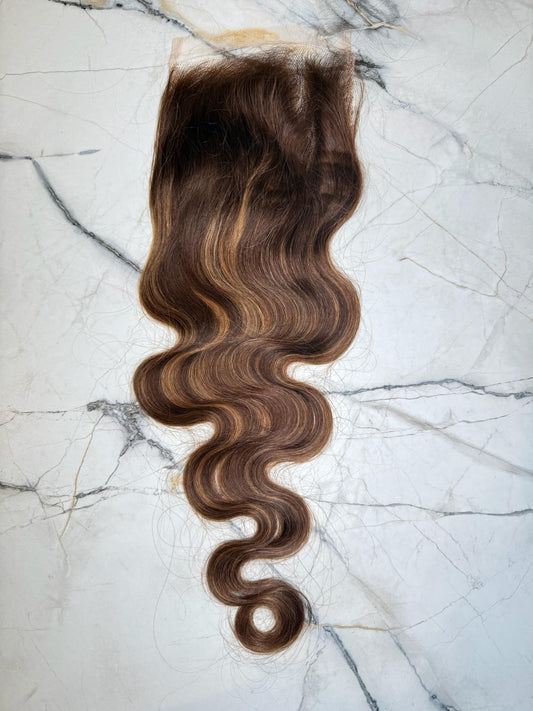Highlighted B2/5 Body Wave 5x5 Closure