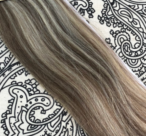 Luxury Clip-Ins Hair Extension #8/613 Ash Mixer