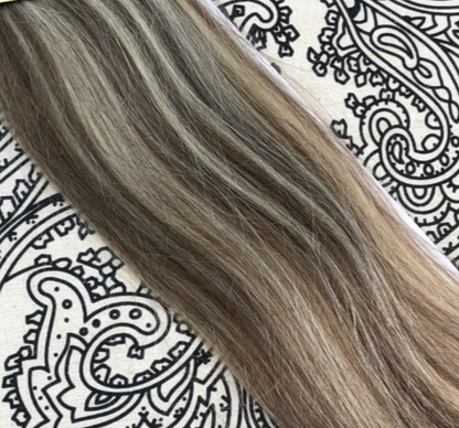Luxury Clip-Ins Hair Extension #8/613 Ash Mixer