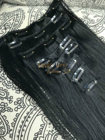 Luxury Clip-Ins Hair Extension #1 Black Diamond