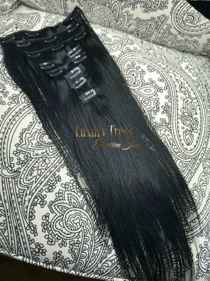 Luxury Clip-Ins Hair Extension #1 Black Diamond