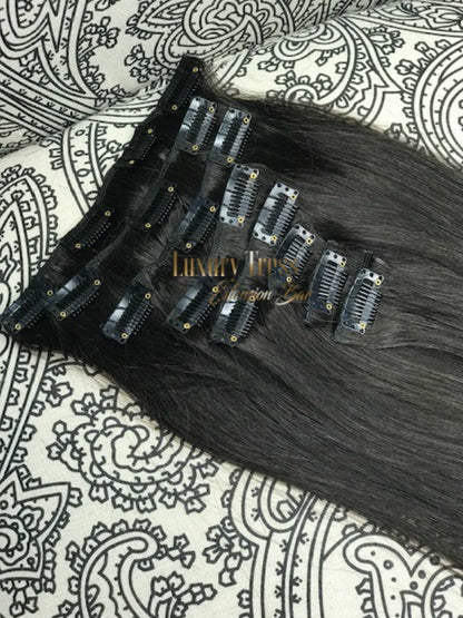 Luxury Clip-Ins Hair Extension #1B Espresso