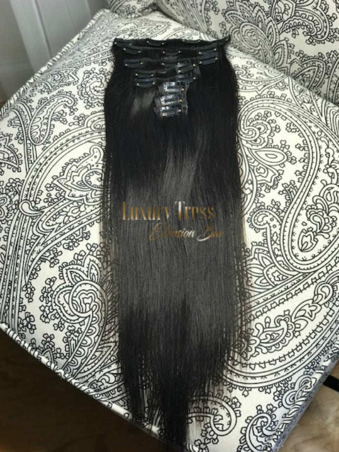 Luxury Clip-Ins Hair Extension #1B Espresso