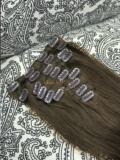 Luxury Clip-Ins Hair Extension #2 Luxury Brown