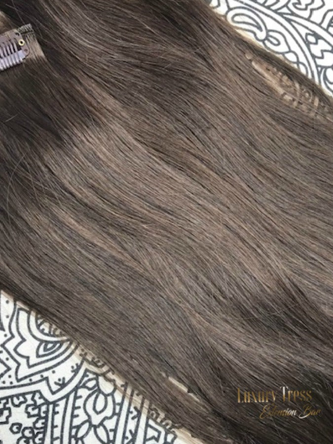 Luxury Clip-Ins Hair Extension #2 Luxury Brown
