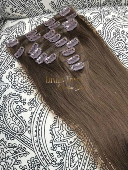 Luxury Clip-Ins Hair Extension #4 Toffee