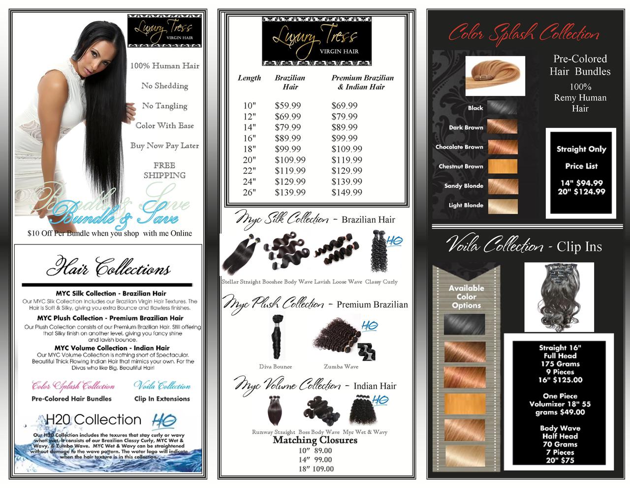 Brochure Price Lists CUSTOMIZED