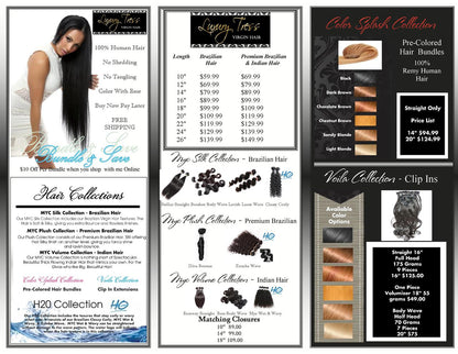 Brochure Price Lists UNBRANDED