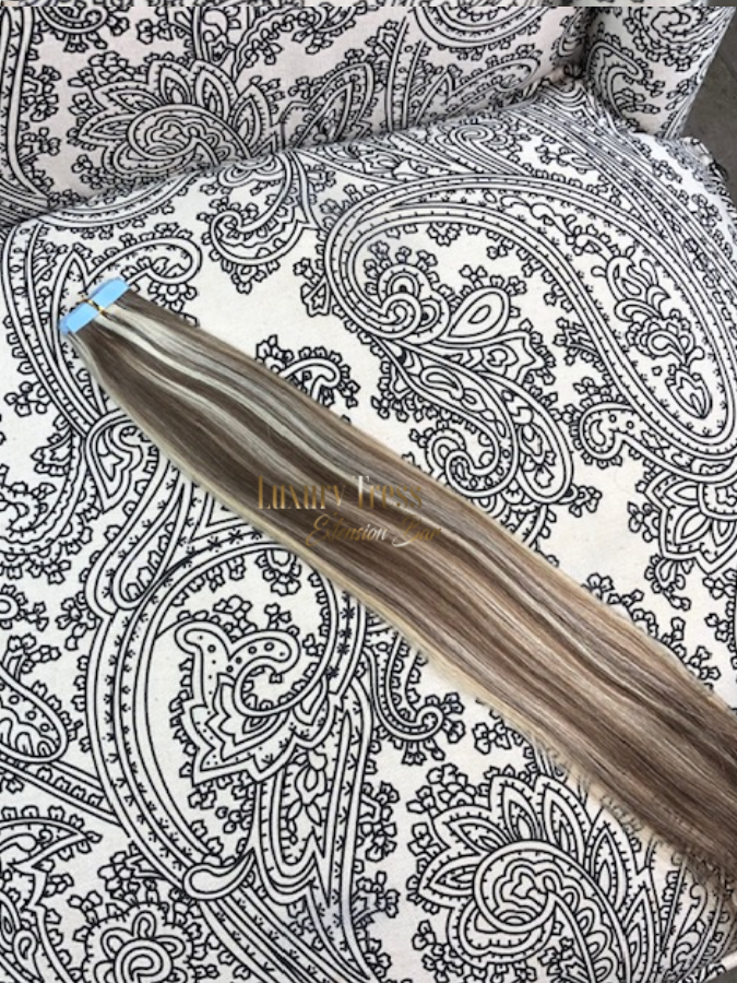 Luxury Tape-In Hair Extension #8/613 Ash Mixer