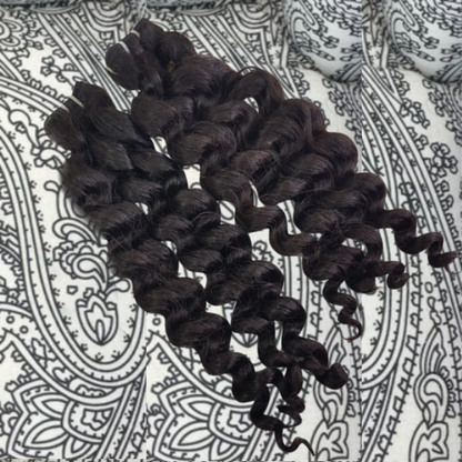 Amaretto Curls Indian Temple Loose Raw Waves Hair Bundles