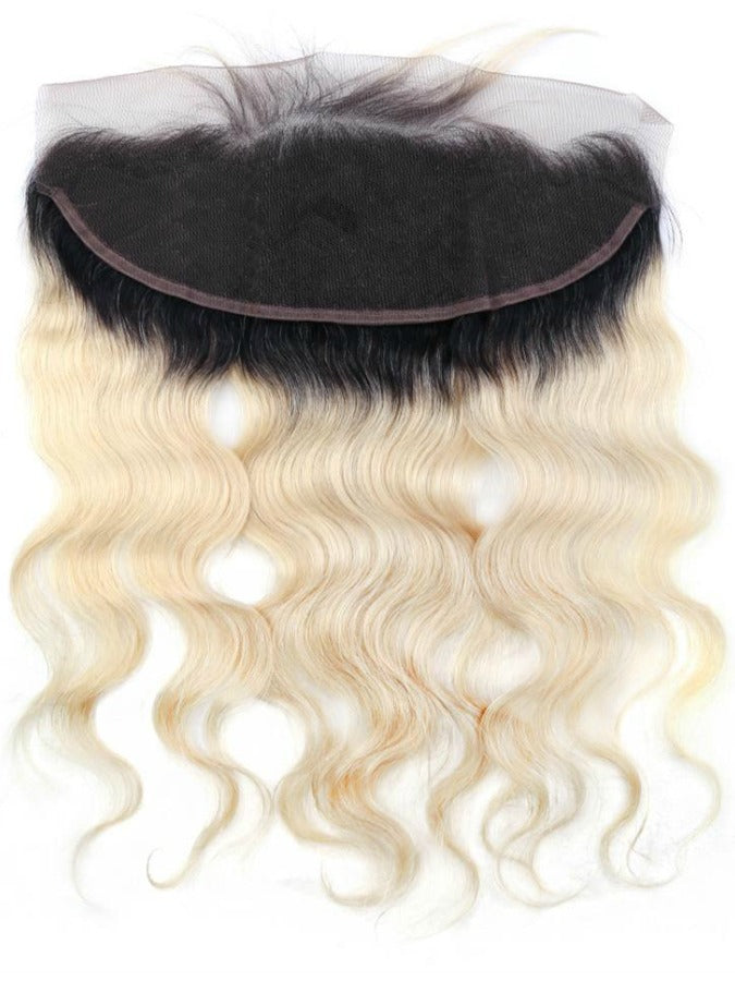 Black Russian Ombre Body Wave Lace Frontal