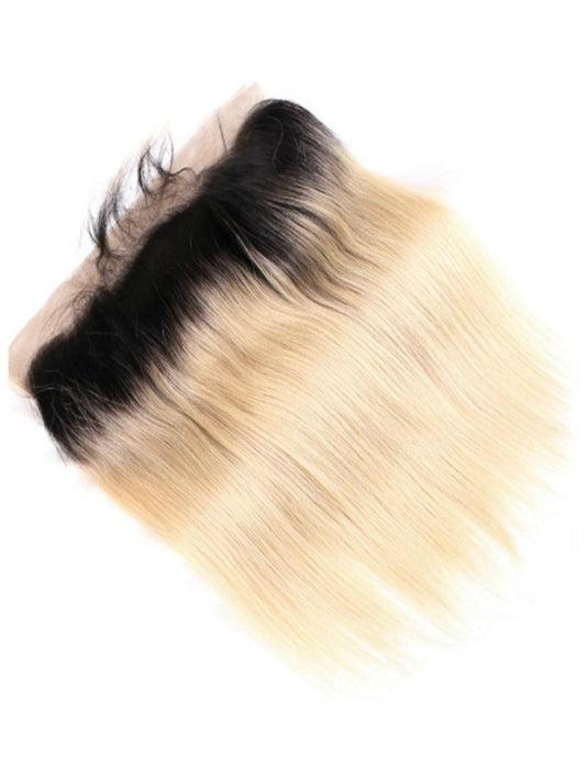 Black Russian Ombre Straight Lace Frontal
